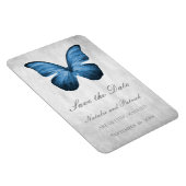 Blauer Schmetterling speichert das Datumsfenster Magnet (Rechte Seite)