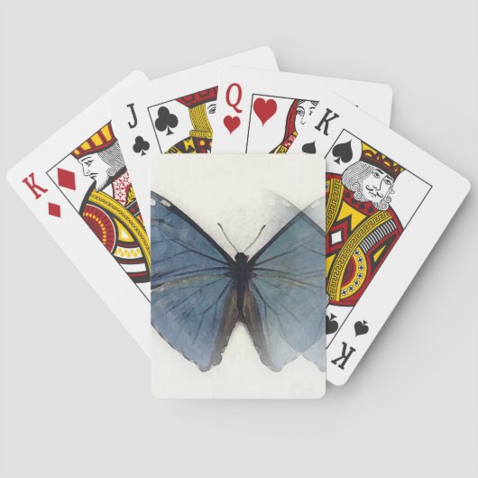 Blauer Schmetterling Spielkarten (Rückseite)