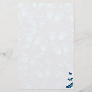Blauer Schmetterling stationär Briefpapier