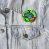 Blauer Schmetterling-Stift Button (Beispiel)
