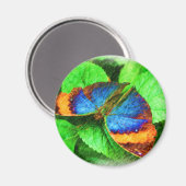 Blauer Schmetterling Stift Magnet (Vorderseite/Rückseite)