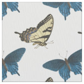 Blauer Schmetterling Stoff (Nahaufnahme)