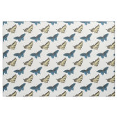 Blauer Schmetterling Stoff (Fat Quarter (45,7 x 55,9 cm))