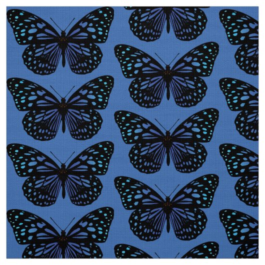 Blauer Schmetterling Stoff (Muster)