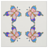 Blauer Schmetterling Stoff (Muster)
