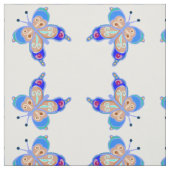 Blauer Schmetterling Stoff (Muster)