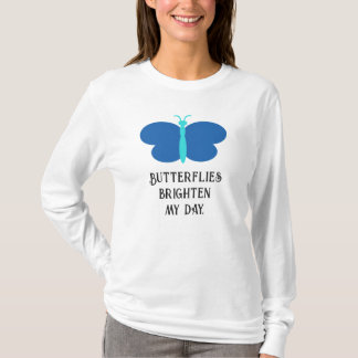 Blauer Schmetterling T-Shirt