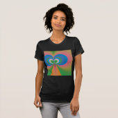 Blauer Schmetterling T-Shirt (Vorne ganz)