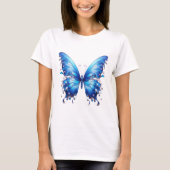 Blauer Schmetterling T-Shirt (Vorderseite)