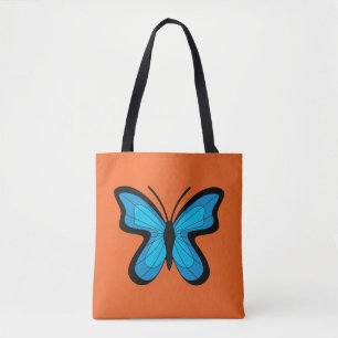 Blauer Schmetterling Tasche