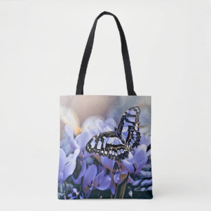 Blauer Schmetterling Tasche