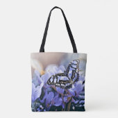 Blauer Schmetterling Tasche (Rückseite)