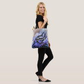 Blauer Schmetterling Tasche (Am Model)