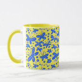 Blauer Schmetterling Tasse (Links)