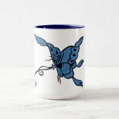 Blauer Schmetterling Tasse (Zentrum)