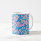Blauer Schmetterling Tasse (VorderseiteRechts)