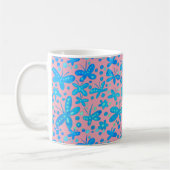 Blauer Schmetterling Tasse (Links)