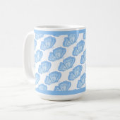 Blauer Schmetterling Tasse (Vorderseite Links)