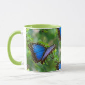 Blauer Schmetterling Tasse (Links)