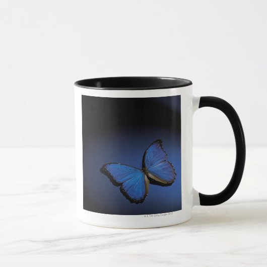 Blauer Schmetterling Tasse (Rechts)