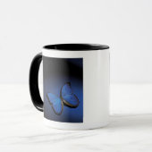 Blauer Schmetterling Tasse (Vorderseite Links)