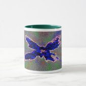 Blauer Schmetterling Tasse (Zentrum)