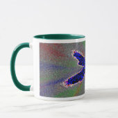Blauer Schmetterling Tasse (Links)