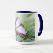 Blauer Schmetterling Tasse (VorderseiteRechts)