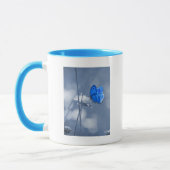 Blauer Schmetterling-Tasse Tasse (Links)