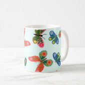 Blauer-Schmetterling-Tassendesign Kaffeetasse (VorderseiteRechts)