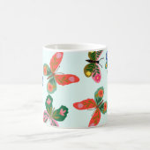 Blauer-Schmetterling-Tassendesign Kaffeetasse (Mittel)