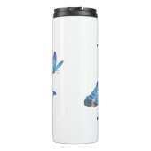 Blauer Schmetterling-Thermalbecher Thermosbecher (Rückseite)