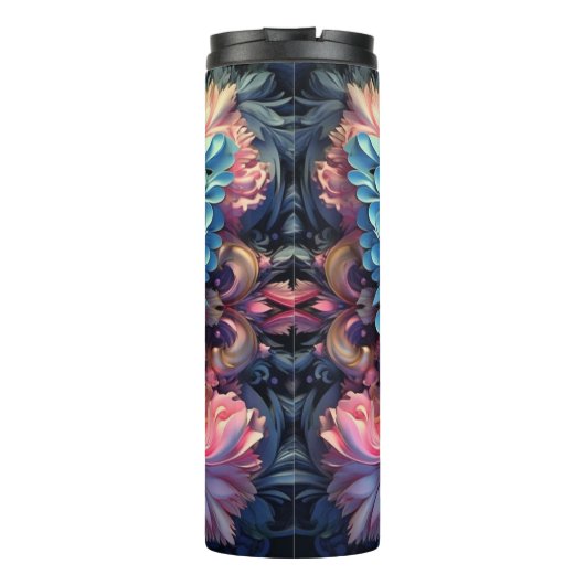 Blauer Schmetterling Thermosbecher (Rückseite)