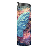 Blauer Schmetterling Thermosbecher (Nach rechts gedreht)