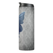 Blauer Schmetterling Thermosbecher (Nach rechts gedreht)