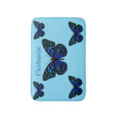 Blauer Schmetterling Thunder_Cove Badematte (Vorderseite Vertikal)