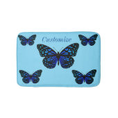 Blauer Schmetterling Thunder_Cove Badematte (Vorderseite)
