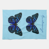 Blauer Schmetterling Thunder_Cove Geschirrtuch (Horizontal)