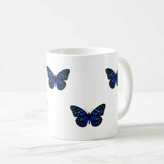 Blauer Schmetterling Thunder_Cove Kaffeetasse (VorderseiteRechts)