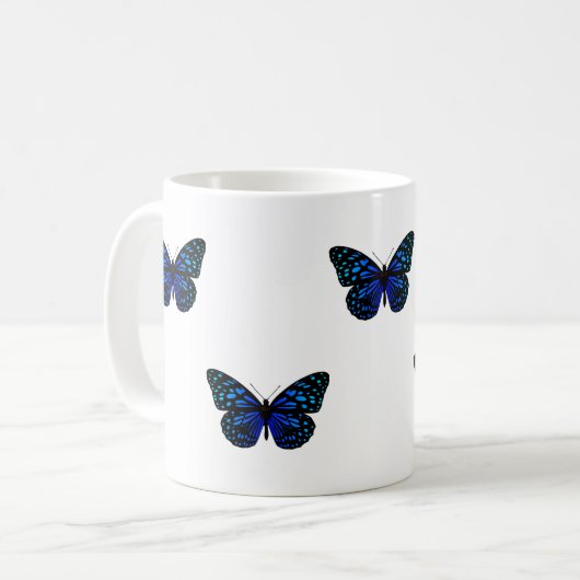 Blauer Schmetterling Thunder_Cove Kaffeetasse (Vorderseite Links)