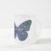 Blauer Schmetterling Thunder_Cove Mattglastasse (VorderseiteRechts)