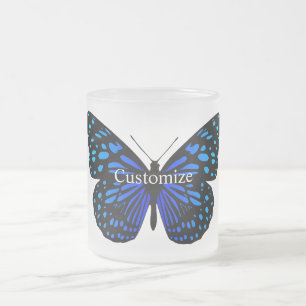 Blauer Schmetterling Thunder_Cove Mattglastasse