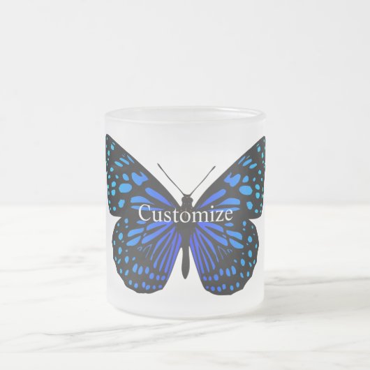 Blauer Schmetterling Thunder_Cove Mattglastasse (Mittel)