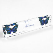 Blauer Schmetterling Thunder_Cove Namensplakette