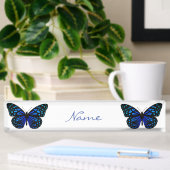 Blauer Schmetterling Thunder_Cove Namensplakette