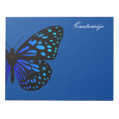 Blauer Schmetterling Thunder_Cove Notizblock (Vorderseite)