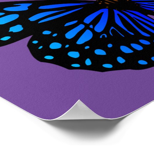 Blauer Schmetterling Thunder_Cove Poster (Ecke)