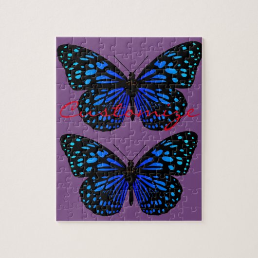 Blauer Schmetterling Thunder_Cove Puzzle (Vertikal)