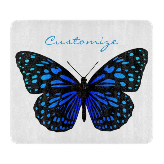 blauer Schmetterling Thunder_Cove Schneidebrett (Vorderseite)