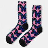 Blauer Schmetterling Thunder_Cove Socken (Linkes Detail)